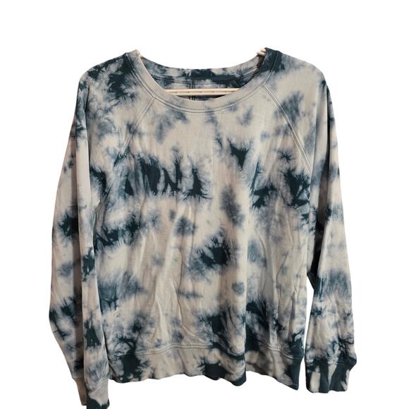 Athleta Tops - Athleta Women's Sundown Blue Tie Dye Crewneck Sweatshirt